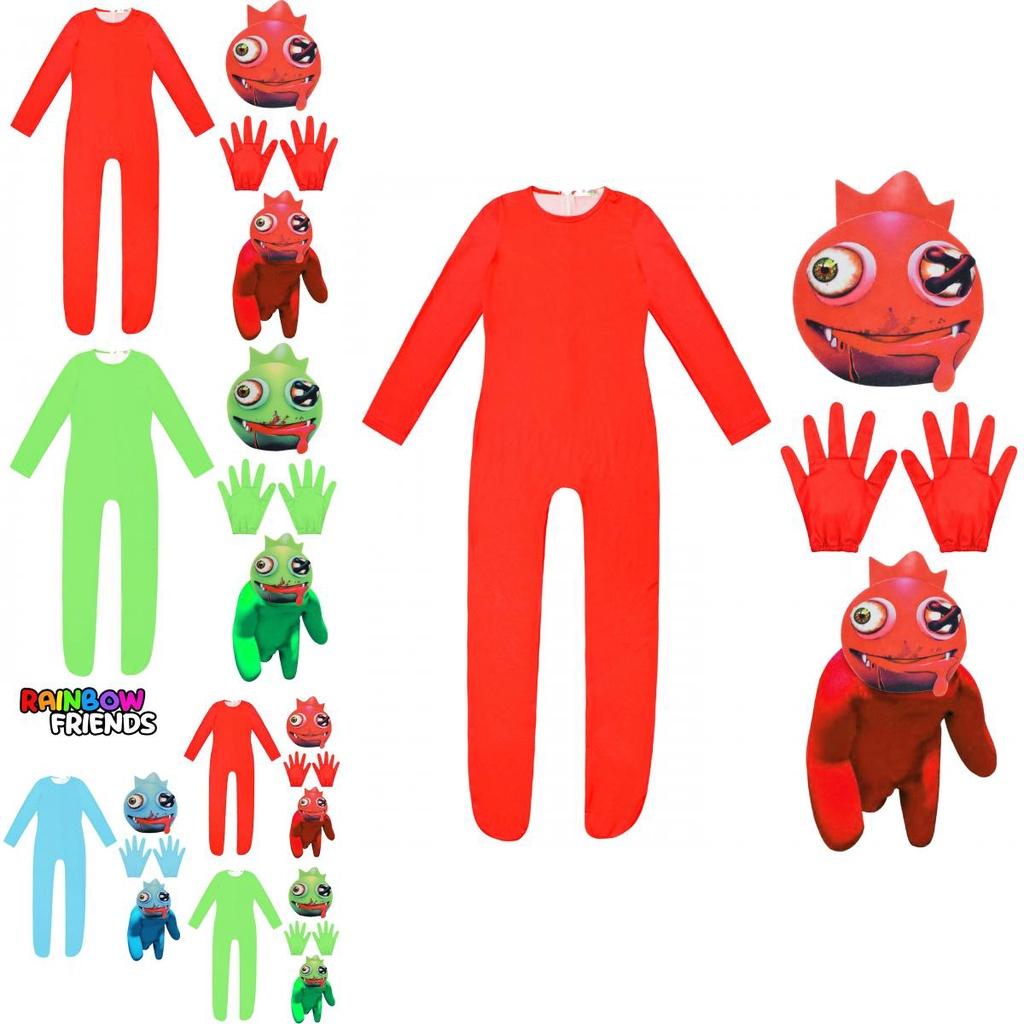Костюм для косплея Roblox Rainbow Friends, комбинезон, маска, костюм для детской вечеринки, наряд