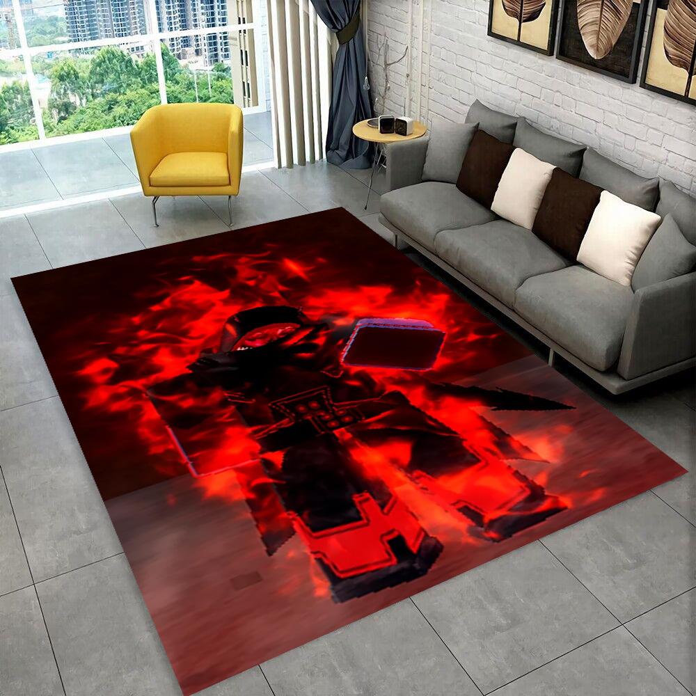 3D B-Blox Fruit Cartoon Game Gift Carpet Rug for Living Room Bedroom Home Sofa Decoration,kids Play Non-slip Floor Mat