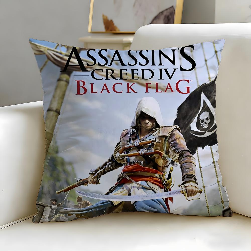 Классическая игра Assassin's Creed Наволочка Мягкая и Легко стирающаяся – Универсальная для Дивана, Кровати, Путешествий и Офиса