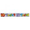 Childrens/Kids Holographic 10 Today Foil Birthday Banner