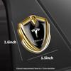 XTL2  1PCS 3D Metal Shield Emblem Car Side Fender Body Trunk Badge Sticker For Tesla Model 3 ModelS Model X Model Y Invader WYE Bonina