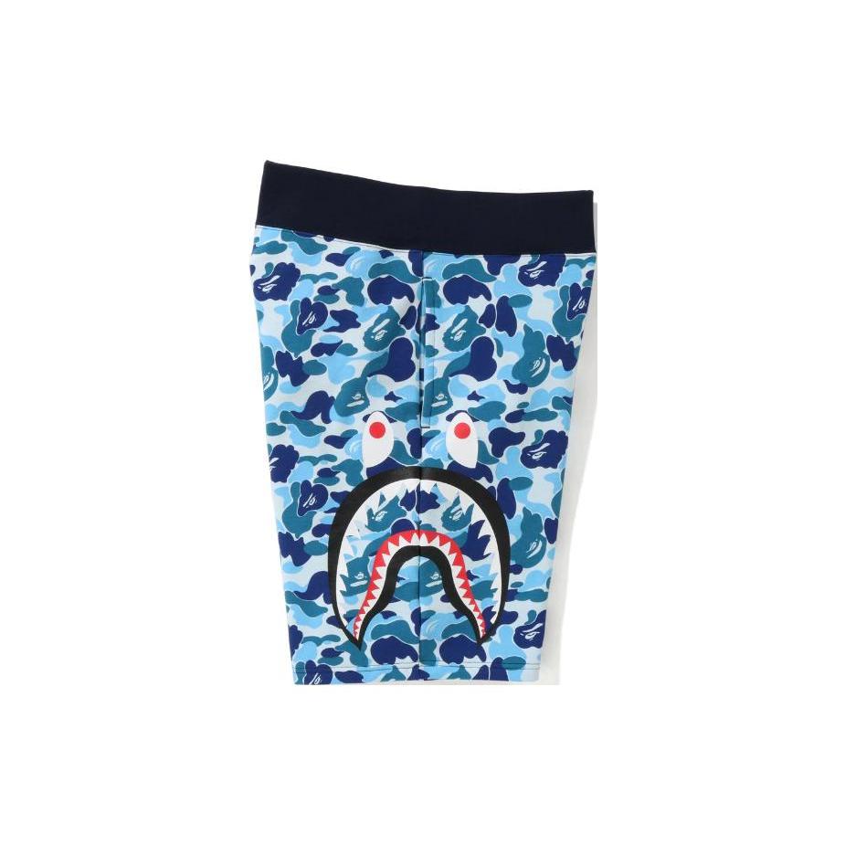 Bape Abc Camo Шорты-свитшот с боковым принтом Shark 1I30-153-018