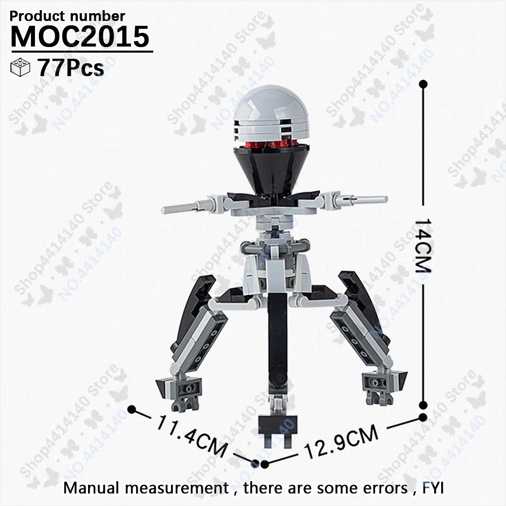 MOOXI Space Wars Movie Crab Bots Military Cannon Mercenary Model Building Block DIY Diorama Bricks For Kids Boys Montessori Toys