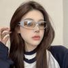 Панк-солнцезащитные очки Y2K для женщин, стиль маски, модные роскошные очки для шопинга и уличного стиля