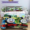 Thomas Friends Adventure Print 3Pcs Bedding Setduvet Cover With 2 Bedropillowcase Home Birthday Gift