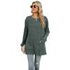 Ladies' New Versatile Work Four Seasons Leisure Daily Sexy Beautiful Loose Top Long Sleeve T-Shirt