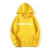 Essential Streetwear Couples Hooded Sweatshirt Unisex Oversized Pullover Casual Wear