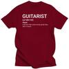 Футболки с забавным гитаристом и надписью «Guitarist Definition», графические, хлопковые, уличная одежда, короткий рукав, круглый вырез, футболка Harajuku для мужчин