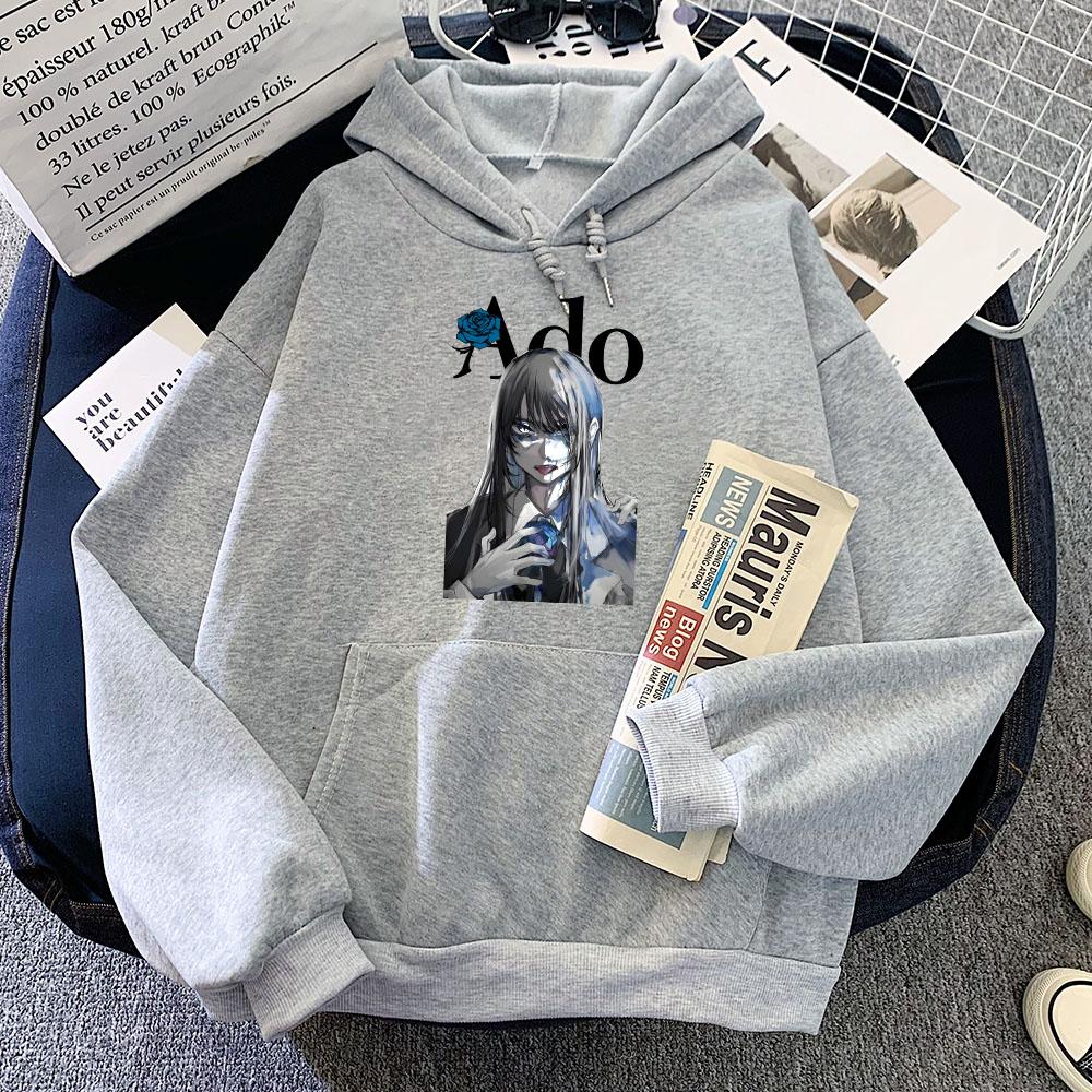 Japan Singer Ado Graphic Hoodies Sudaderas Para Mujer Streetwear Unisex Winter Women/Men Sweatshirts Hooded Print Hoodie