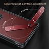 For iPhone Ultra Case Luxury Matte Leather Ultra-Thin Skin-Friendly Hinge Holder Folding Shockproof Hard Back Cover Accessories