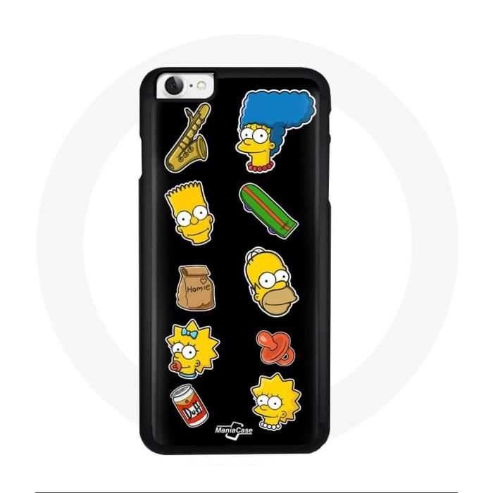 Coque Iphone 4 - Maniacase - The Simpsons - Rigide - Design original - Mixte