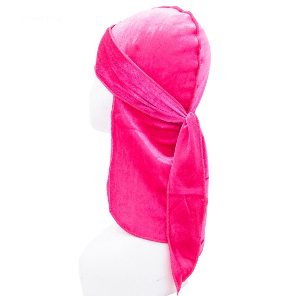 Бархатная пиратская шапка Durag, предварительно завязанный детский тюрбан, хиджаб, эластичная повязка на голову для мальчика