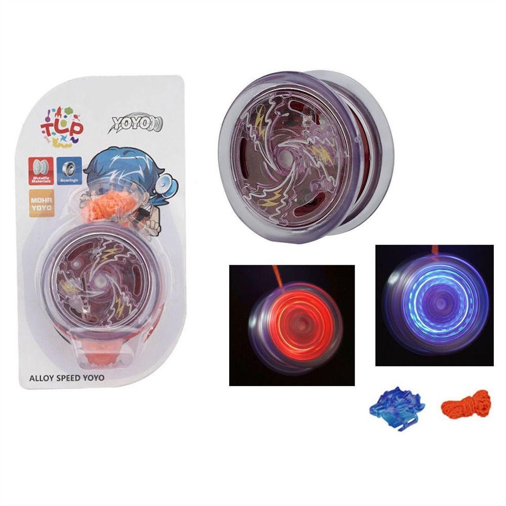 Kids Beginners Interesting Toy High Speed Metal Yoyo Luminous Yoyo Competition Yo-Yo Aluminum Yoyo