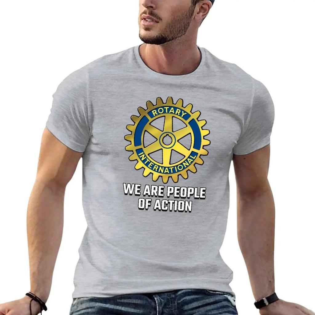 New Rotary Club We are People of Action TShirt graphic t shirts customs vintage anime shirt Tshirts for Unisex cotton