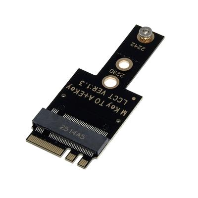 Карта-адаптер M.2 A+E на PCIE для NVMe SSD, Карта расширения хост-контроллера PCIe4.0 Поддерживает 2242 NVME SSD