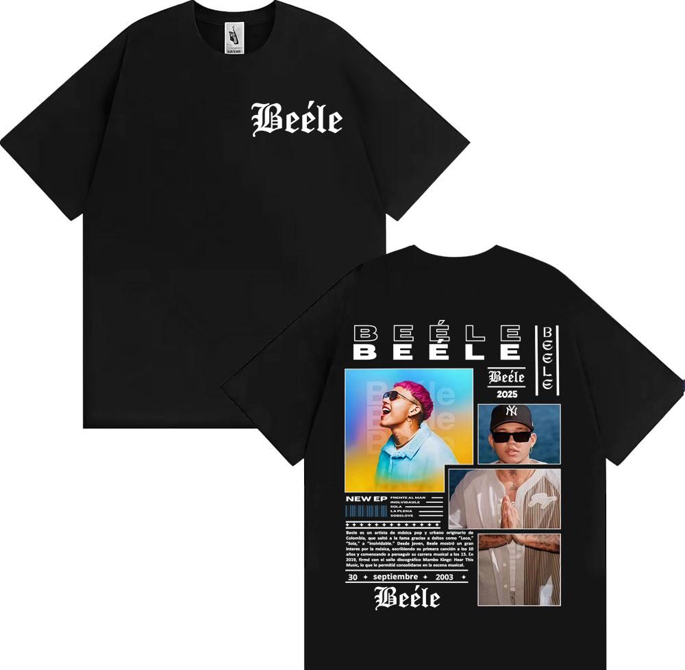 2025 Summer Rapper Biller Album Tour Merch Tshirt Mens Hiphop Pop Street Tshirt 100 Cotton Oversized Street Clothes