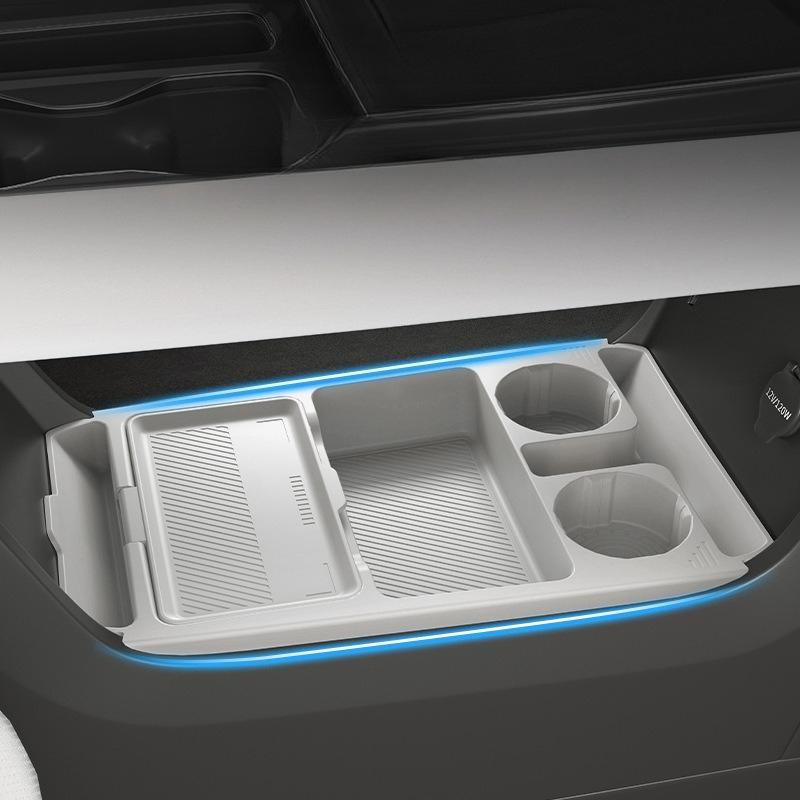 For Toyota Bz3X 2025 Central Control Lower Storage Box Silicone Waterproof Control Armrest Lower Organizer Tray Auto Accessories