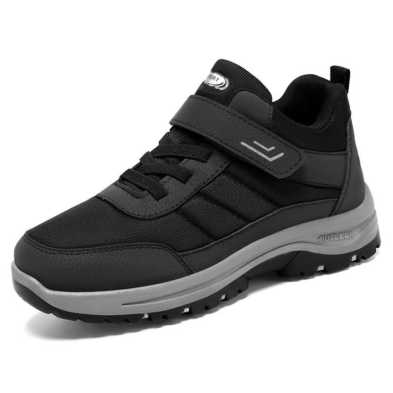Shoes Men's 2024 Autumn and Winter Sports Shoes Casual Middle-aged and Elderly Running Men's Shoes Velcro Walking Shoes