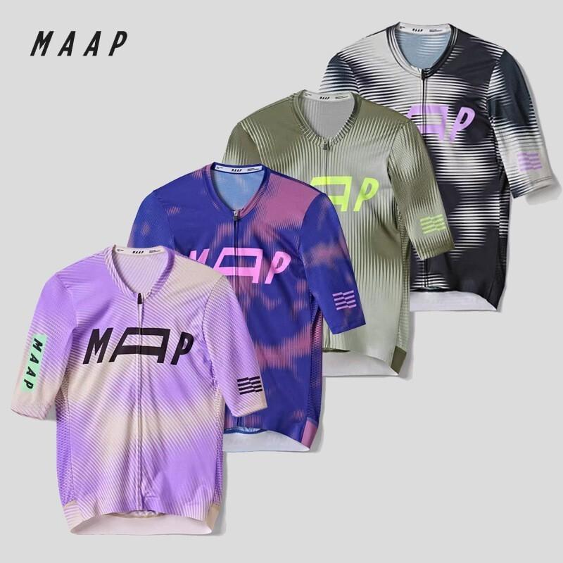 Унисекс велосипедная майка MAAP Style, с коротким рукавом, дышащая, быстросохнущая, одежда для велоспорта, шоссейная, MTB
