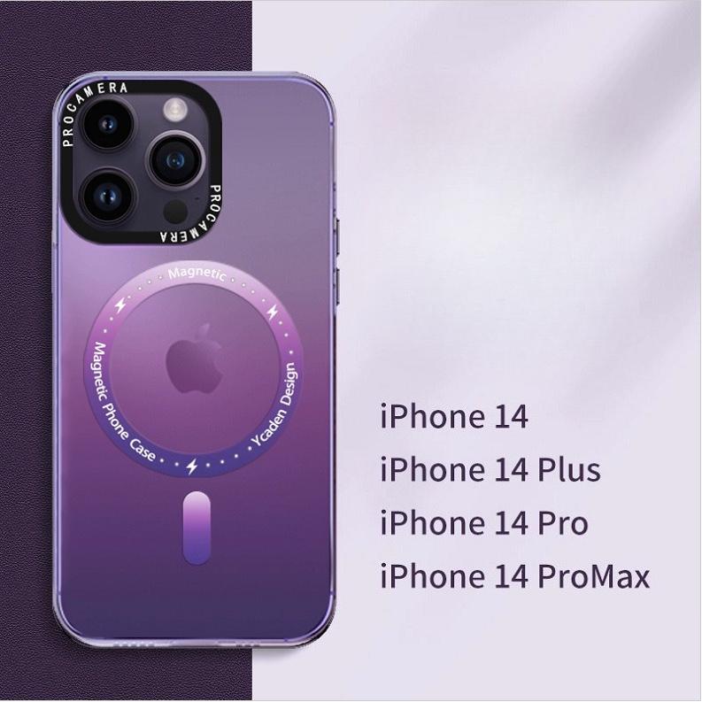 Подходит для Apple 16Pro Магнитный чехол для мобильного телефона Матовый градиент iPhone 15 Высокая ценность Защита от падений 14 Защитный чехол