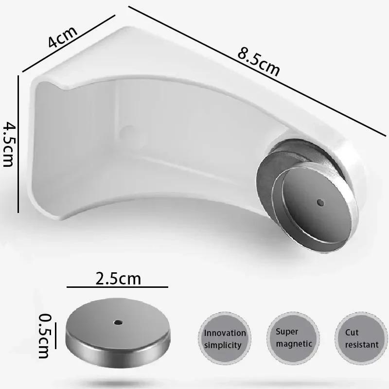 1PCS Magnetic Soap Holder Magic Soap Dish Organizer Bathroom Accessories Wall Mounted Sponge Holder Bathroom Kitchen Storage Rack