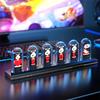 Часы Nixie Tube Clock Glow RGB LED IPS Цветной экран Цифровые часы DIY Аналоговые цифровые трубки Ночники Управление через приложение Игровая комната Декор