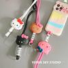 GOYES Tanning Kitty Cell Phone Strap Silicone Necklace Cell Phone Kitty Classic Kitty Cell Phone Strap, a Popular Character In Korea