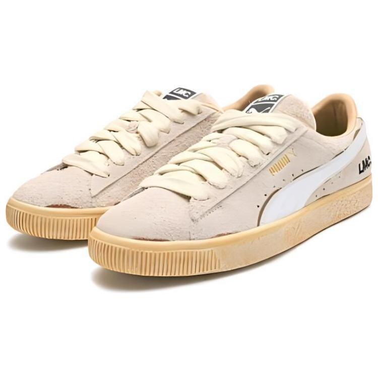 Puma Lmc X Замшевые Кроссовки Vtg Низкие Мужские Кроссовки Молочно-Белые 394817-02