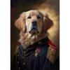 Animal Portrait Lion Fox Golden Retriever In Military Uniform Poster Print Wall Art Pictures Canvas Painting Room Home Decor