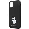 Karl Lagerfeld Klhcn61Smhcnpk Case For Iphone 11 / Xr - Black Silicone C Metal Pin