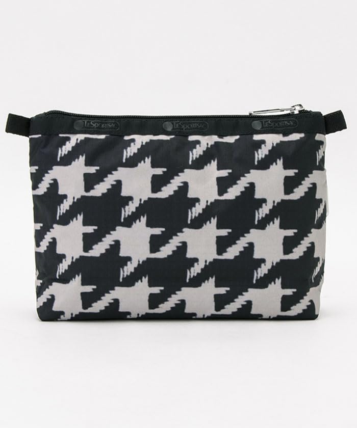 Сумочка COSMETIC Houndstooth [LeSportsac] [Официальная] CLUTCH/7105 Черный/Бежевый