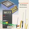 Industrial Immersion Solder Pot Thermometer with K-type Thermocouple Probe for Liquid Tin Solution Temperature Measurement