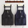 Sleeveless Chef Apron Canvas Cooking Baking Bibs Multipurpose Kitchen Apron  for Cooks and Servers