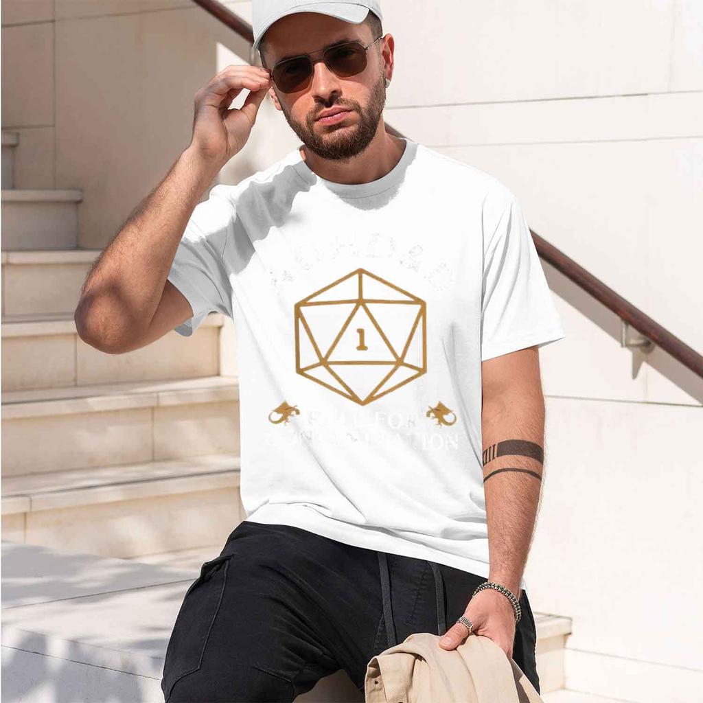 2026 New Vintage Unisex Dd Rpg Player Tee Funny Adhdd Roll For Concentration Graphic Short Sleeve Crew Neck Tshirt