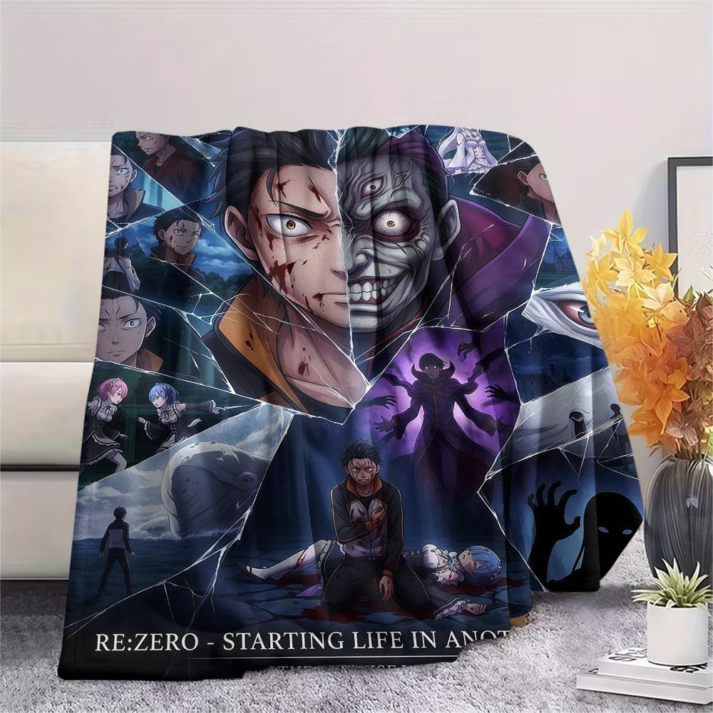 ReZero Starting Life in Another WorldPrint Flannel Blanket, High quality Comfortable for All Seasons, Home Decor, Warmth and Comfort
