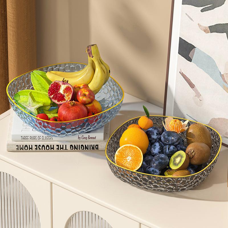 Премиальная прозрачная ПЭТ-поднос для фруктов для домашнего использования, гостиной, журнального столика, мебели, поднос для конфет, сухофруктов, закусок, поднос для хранения