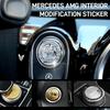 ETU4   For Benz AMG Car Steering Wheel Center Emblem Sticker Badge Decoration Cover for Mercedes Benz W204 W205 W211 Amg W212 W213 W218