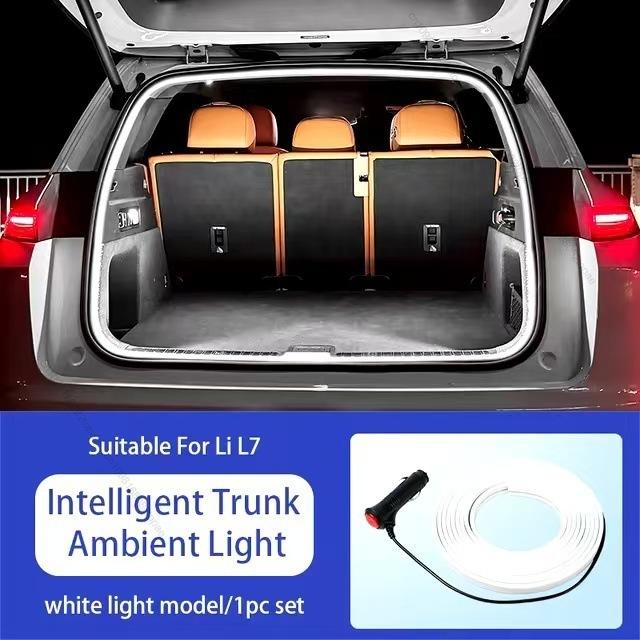 Для IDEAL Li Auto One L6 L7 L8 L9 Автомобильный задний багажник Яркая светодиодная лента Водонепроницаемые гибкие аксессуары