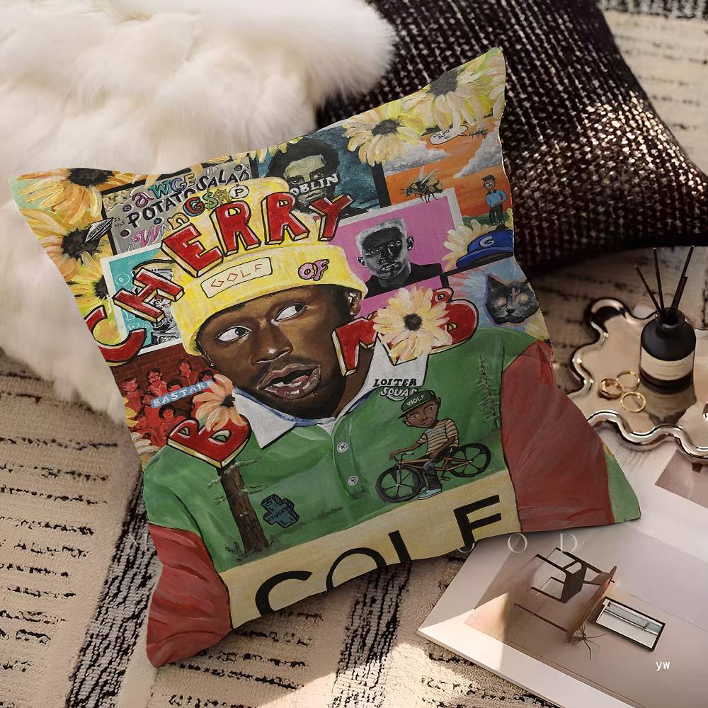 Tyler The Creator 45*45см Наволочка Декоративная Наволочка для Подушки Домашняя Наволочка для Подушки на Диван