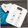 White Quick-Fold Clothes Board PP Cardboard Plastic Tshirt Folding Board Durable Space Saving Shirt Folding Board Home Use