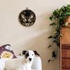 TLESKE Vintage Butterfly Floral Round Wall Art Decor Framed 10x10, Gothic Moth Canvas Wall Art Prints Artwork, Moody Fall Floral Wall Hanging Room