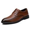 Fashion Men's Business Dress Shoes Summer Breathable Hollow Out Shoe Luxury Casual Leather Shoes for Men Lace Up Oxford Shoe Men Shoes