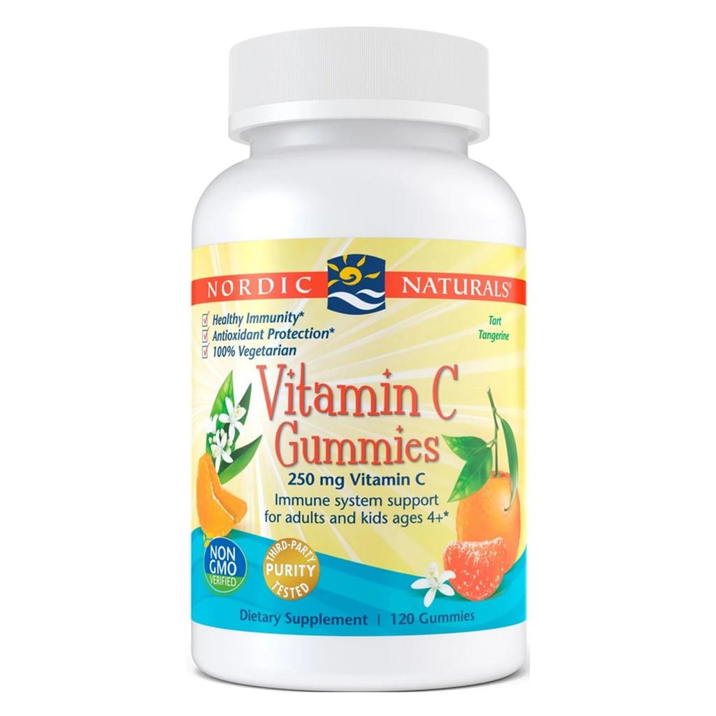 Vitamin C Gummies, 250mg Tangerine - 120 gummies