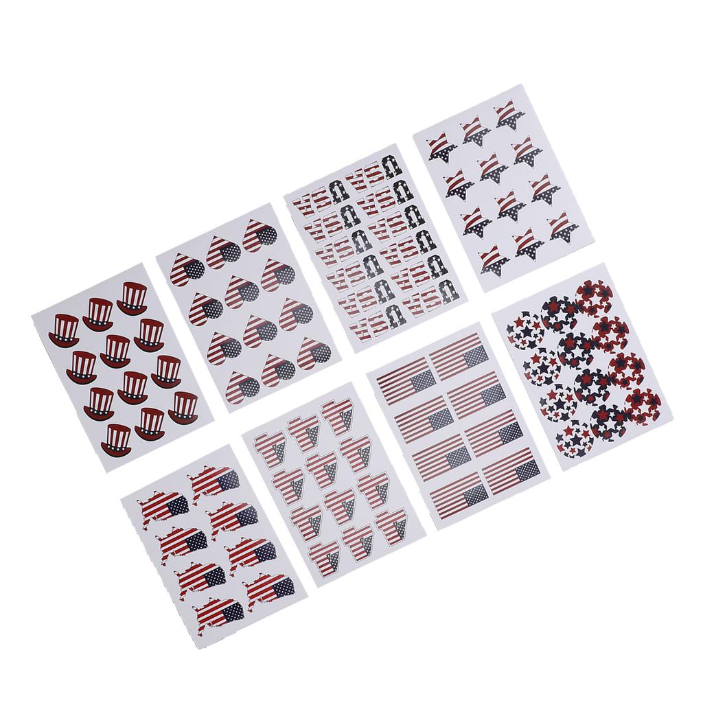 48 шт. наклеек 4 июля патриотический флаг США День независимости украшение скрапбукинг часть