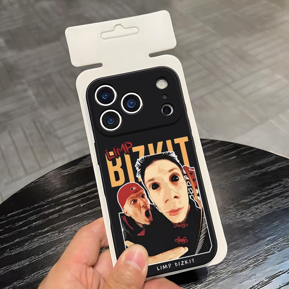 Чехол для телефона Rock Band L-Limp Bizkit Для IPhone 17 Air 16 E Pro Max 15 14 13 Mini 12 Pro 11 Max Plus Черный Мягкий