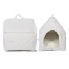 Four Ssons Pet House with Constant Temperature Hting Pad Detachable Washable Cover 35C to 55C Soft Overht Prevention Auto Power Off Cat Cave