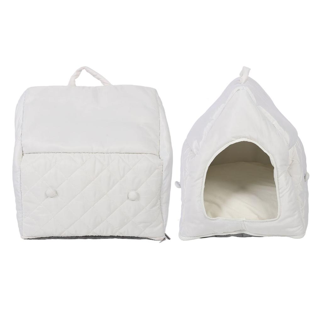 Four Ssons Pet House with Constant Temperature Hting Pad Detachable Washable Cover 35C to 55C Soft Overht Prevention Auto Power Off Cat Cave