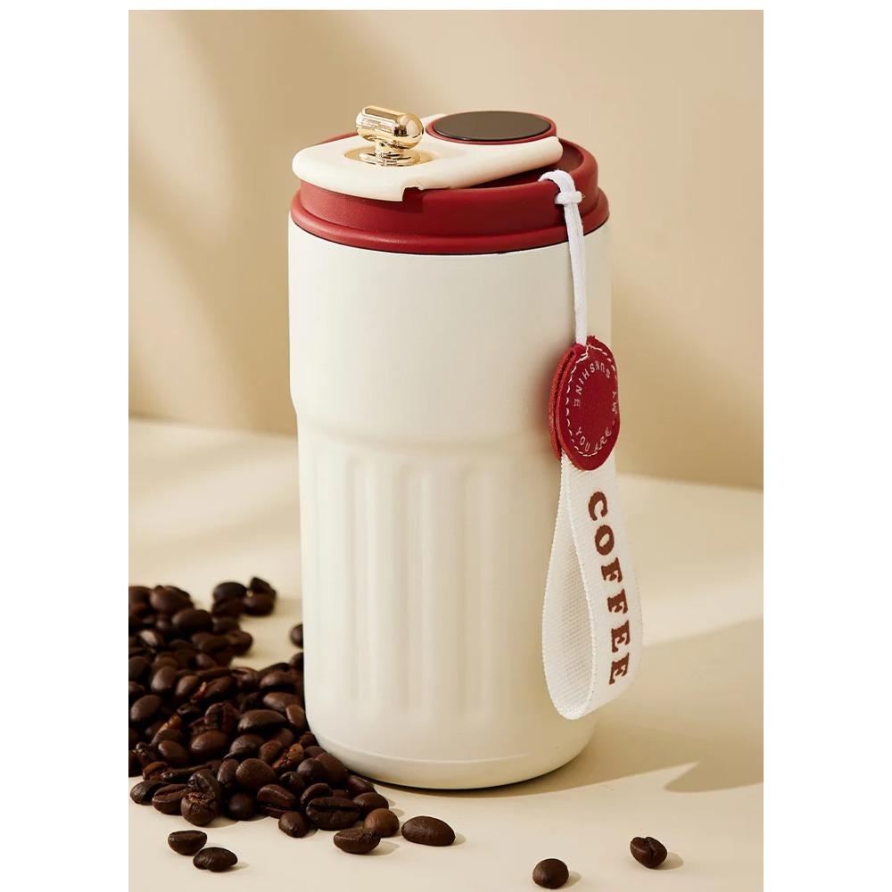 450 мл термос с умным дисплеем, вакуумная чашка из нержавеющей стали 316, офисная кофейная чашка, деловая портативная термокружка