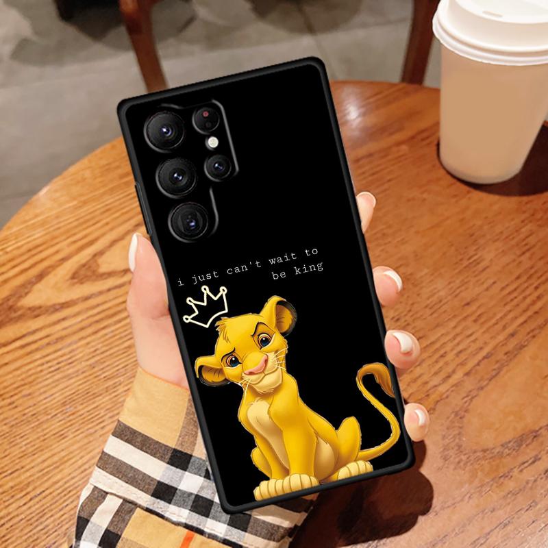 Аниме Король Лев для Samsung Galaxy S24 S23 S22 S21 S20 FE S10 S10E Plus Ultra Pro Lite 5G черный чехол для телефона из ТПУ