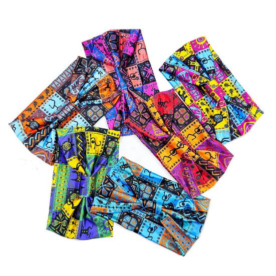 Boho Headband Head African Ethnic Style Wide Scarfs Headwrap Fashion Accessories